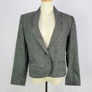 Vintage E.H. Woods Wool Blend Single Button Blazer Size 8